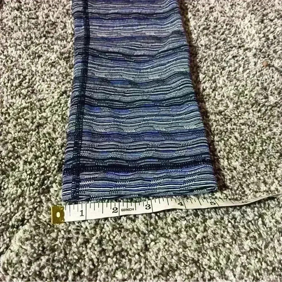 Lululemon Wunder Under Space Dye Twist Sapphire Leggings Size 4 Crop - Picture 4 of 10